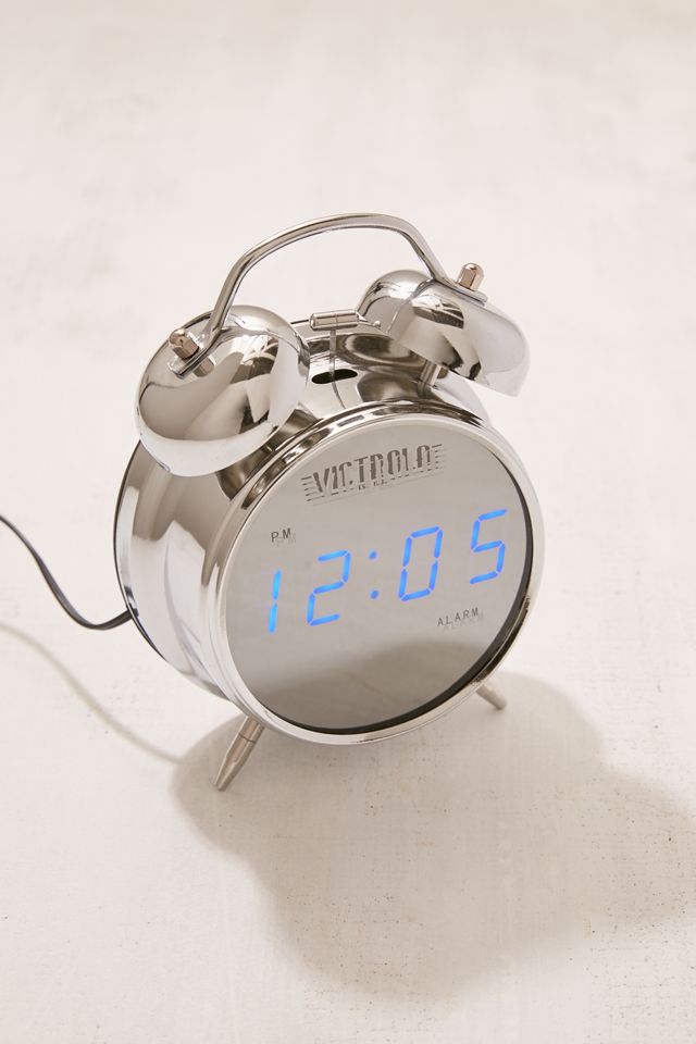 Victrola Retro Chrome Digital Alarm Clock | Urban Outfitters