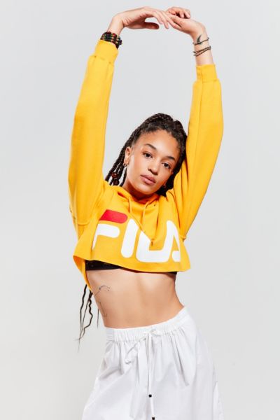 crop top hoodie fila