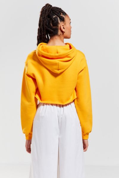 fila cropped hoodie yellow