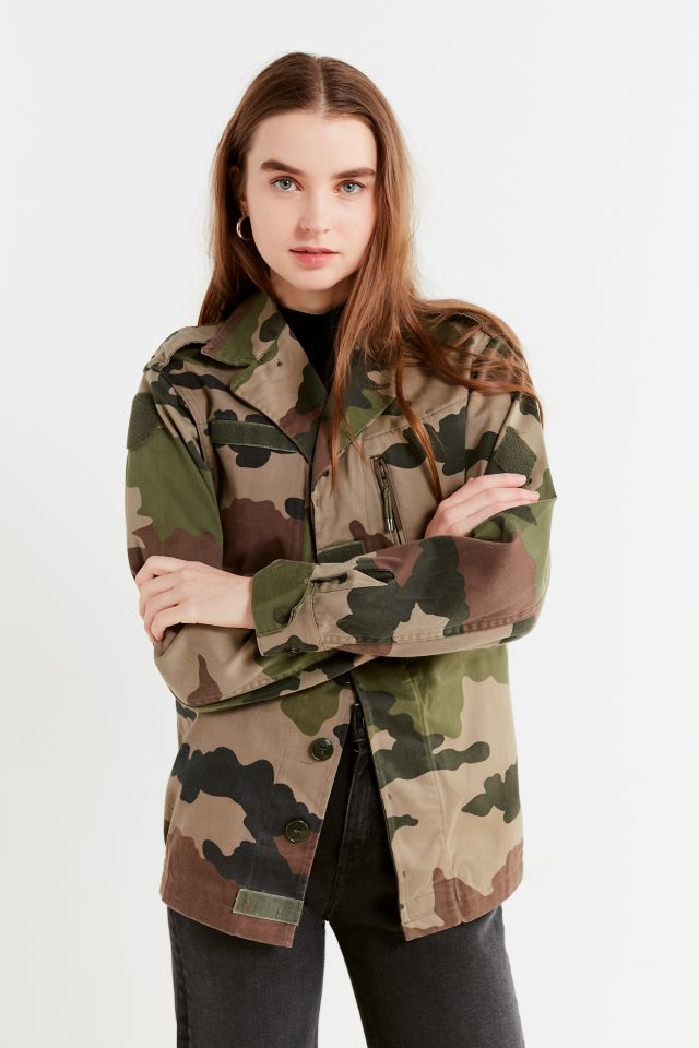 Vintage Camo Button-Down Jacket | Urban Outfitters