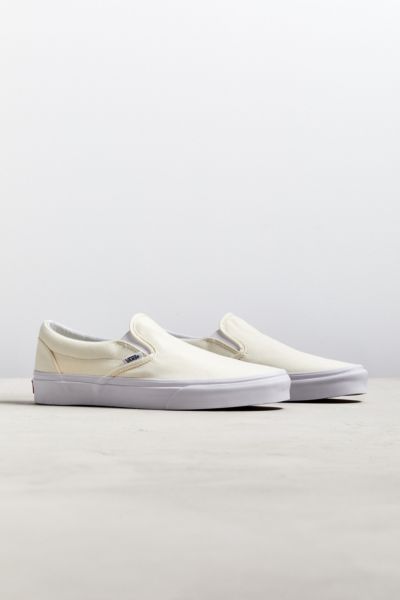 vans white slip on sneakers