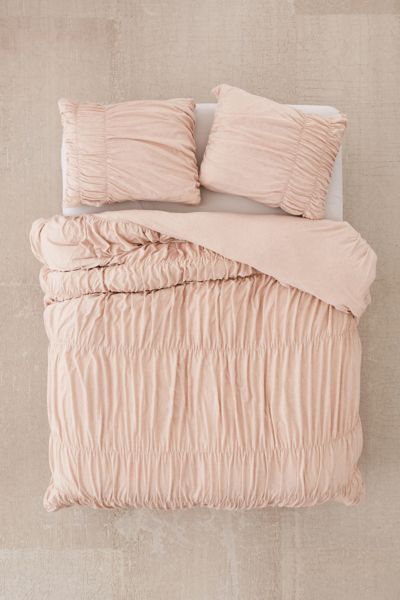 Cinched Jersey Duvet Cover Urban Outfitters