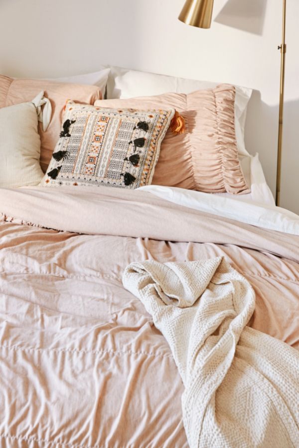 Cinched Jersey Duvet Cover Urban Outfitters