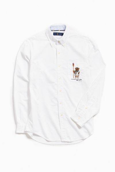 polo bear button up shirt