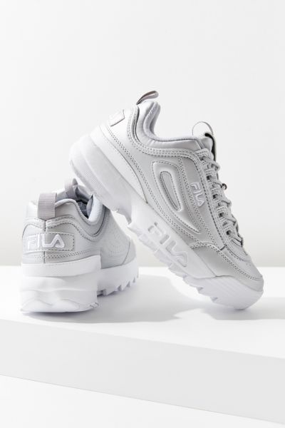 metallic fila sneakers