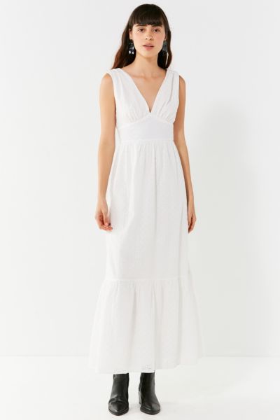 urban outfitters white eyelet dress