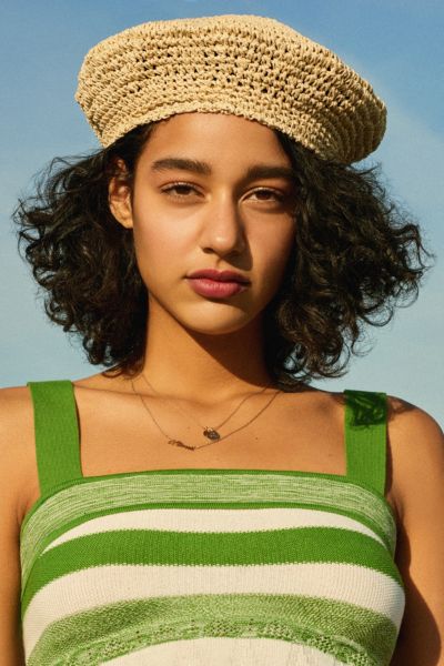 Straw Beret | Urban Outfitters