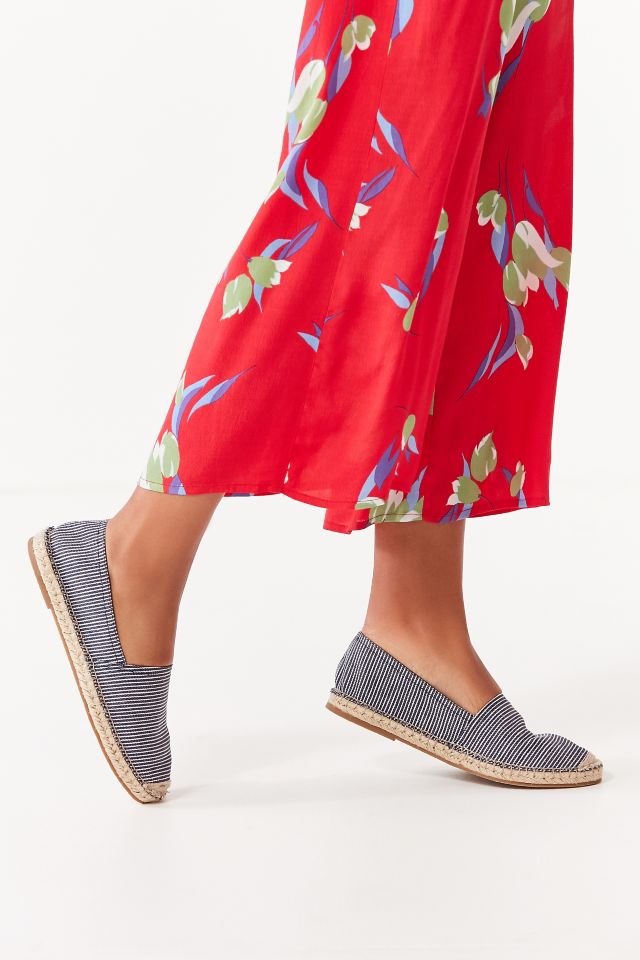 denim espadrille flats