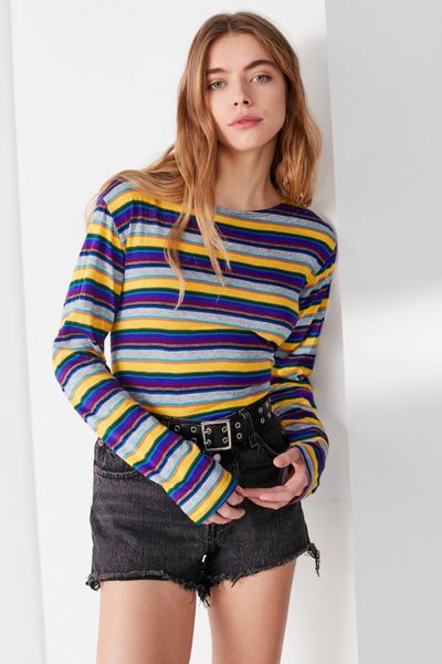 Vintage Striped Long Sleeve Tee | Urban Outfitters