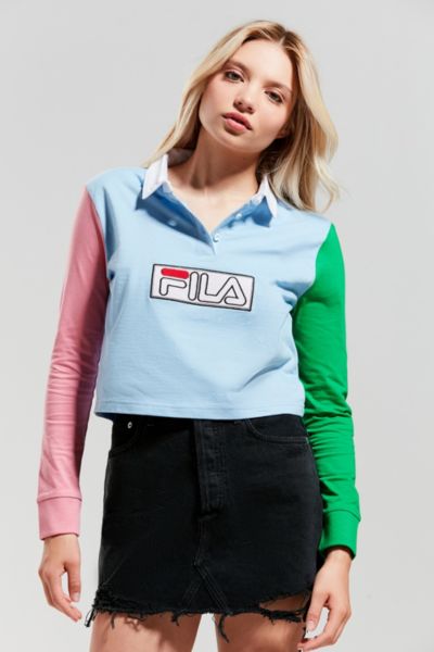 FILA + UO Marsha Colorblock Rugby Shirt | Urban Outfitters