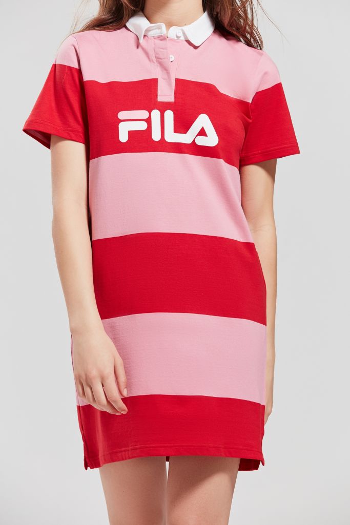 Fila Uo Sylvia Striped Rugby Dress Urban Outfitters Canada