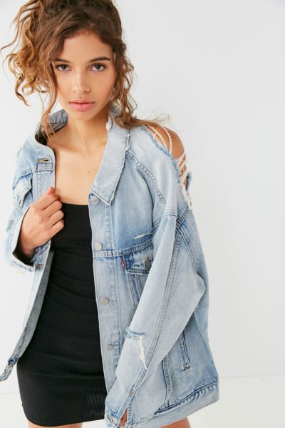 levi's oversized jean jacket womens