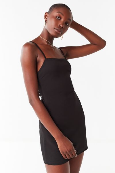 urban outfitters black bodycon dress