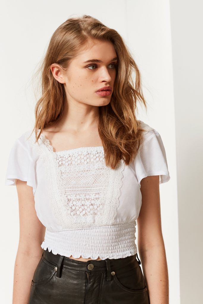 Crop Top Bleu Urban Outfitters Taille S - Occasion Très Bon état, Longueur Courte