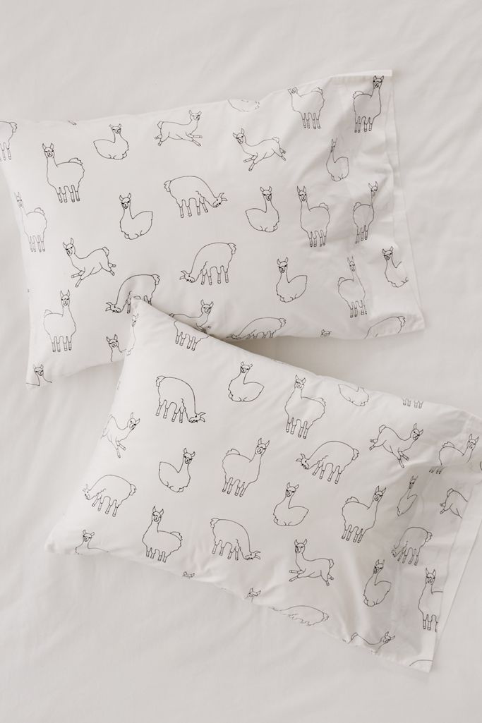 Llamas Pillowcase Set Urban Outfitters