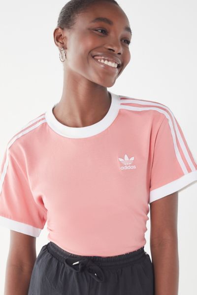 adidas 3 stripe shirt pink d683c8