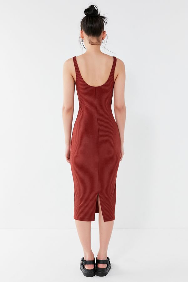 Urban Outfitters Ribbed Dress Cheap Orange Dress Urban Outfitters Hot Sale  UO Palace Ribbed