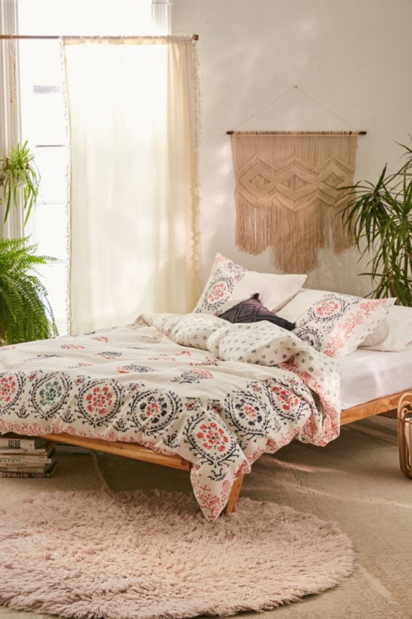 Eshani Block Print Seersucker Duvet Cover Urban Outfitters Canada