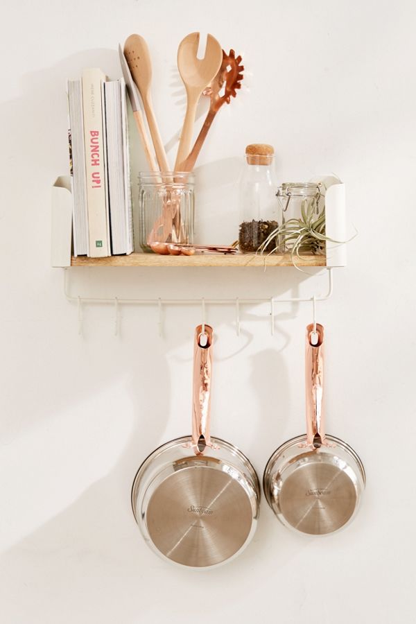 Slide View: 1: Lara Hook Wall Shelf