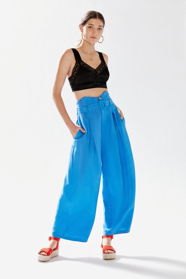 UO Isabella Belted Culotte Pant | Urban Outfitters