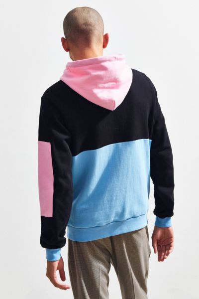 lazy oaf color panel hoodie