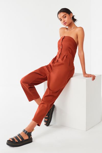 urban outfitters strapless jumpsuit