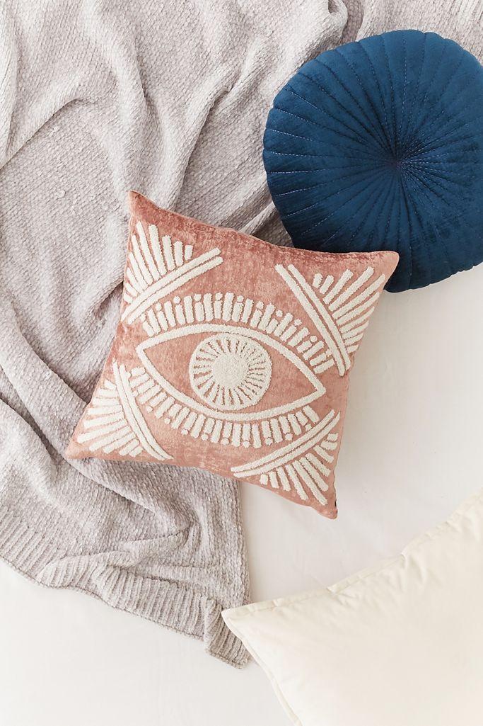 Magic Eye Velvet Throw Pillow Urban Outfitters Canada