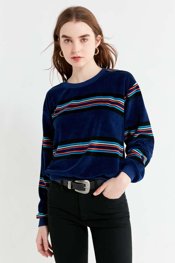 UO Scout Striped Sweatshirt | Urban Outfitters