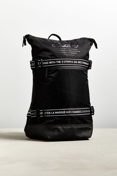 the brand with the 3 stripes backpack