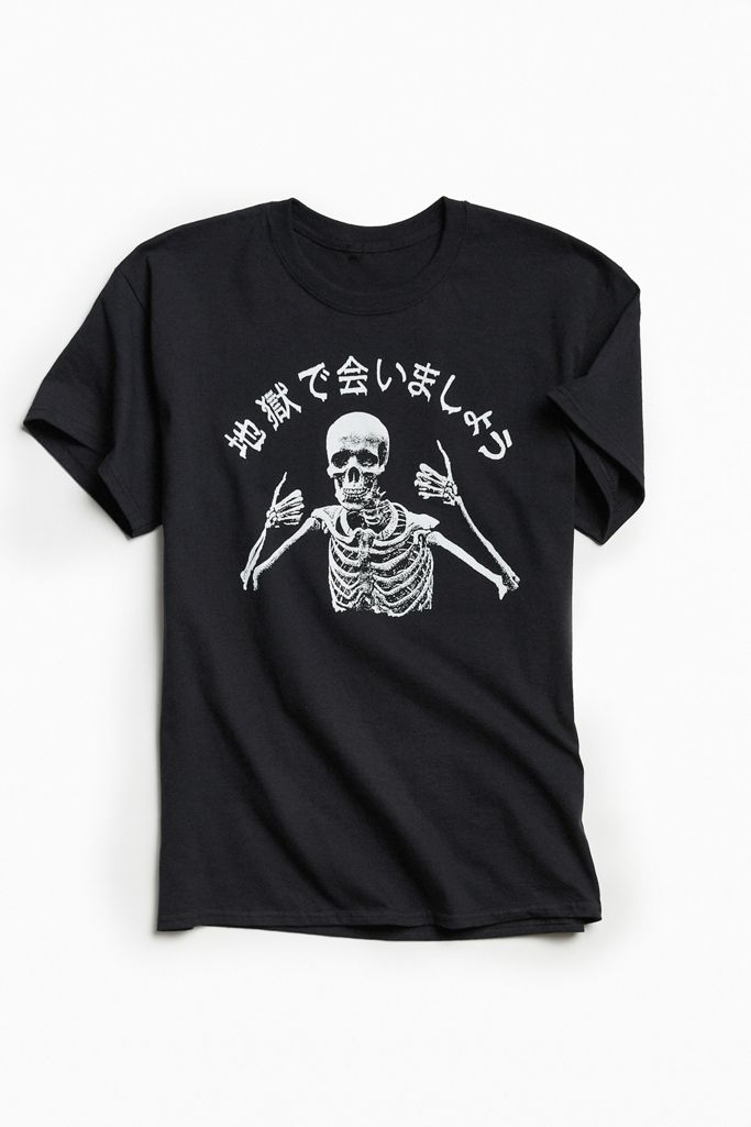 See You In Hell Skeleton Tee | Urban Outfitters