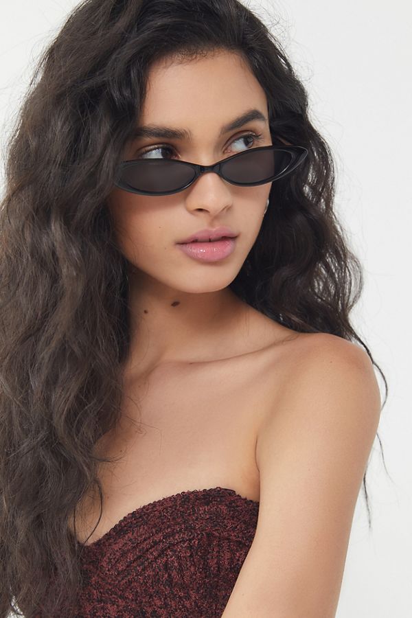 Bella Slim Oval Sunglasses | Urban Outfitters