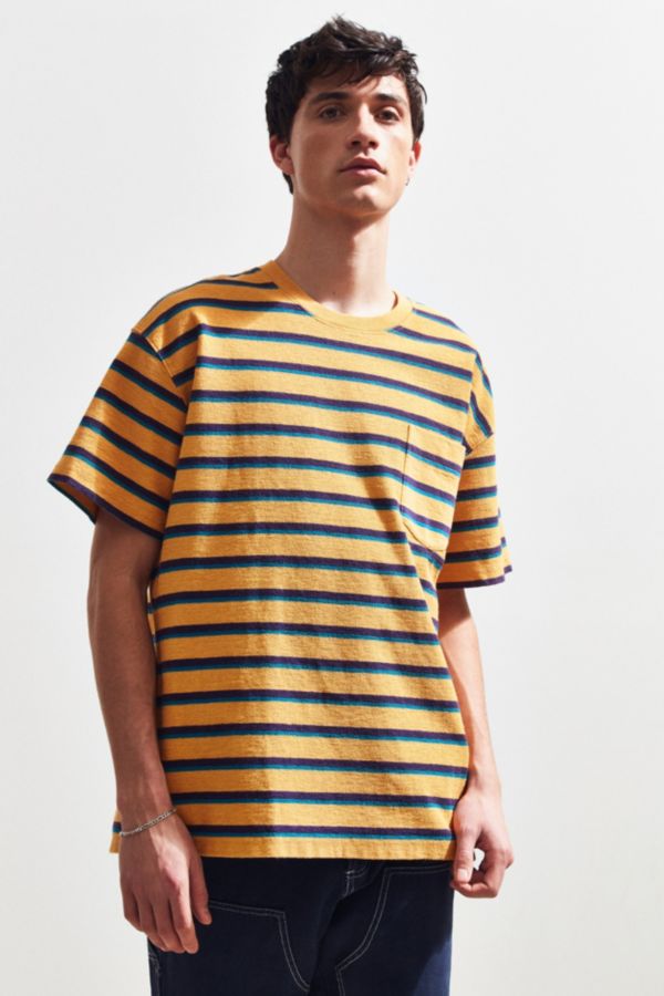 UO Loop Front Terry Stripe Dad Tee | Urban Outfitters Canada