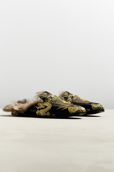 slip on loafers with fur