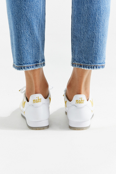 nike classic cortez embroidered sneaker