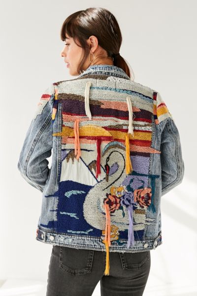 blanknyc embroidered denim jacket