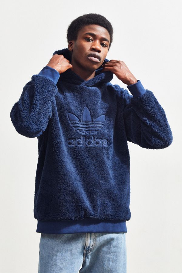 adidas Sherpa Hoodie Sweatshirt | Urban Outfitters