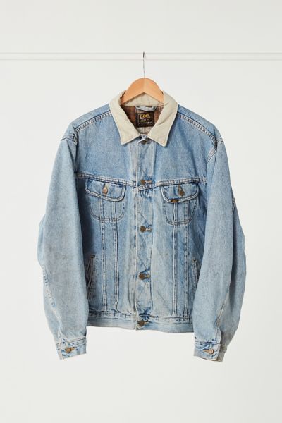 lee jean jacket with corduroy collar