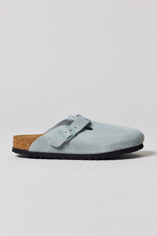 Slide View: 2: Birkenstock Women's Boston Soft Footbed Suede Clog