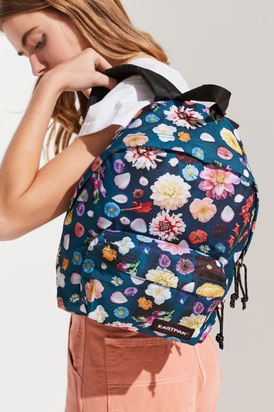 eastpak floral backpack