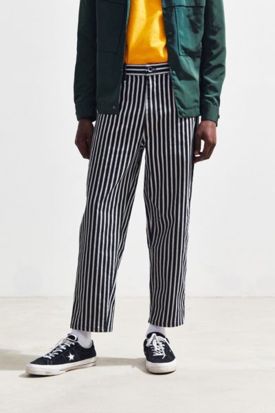 urban outfitters black and white striped pants