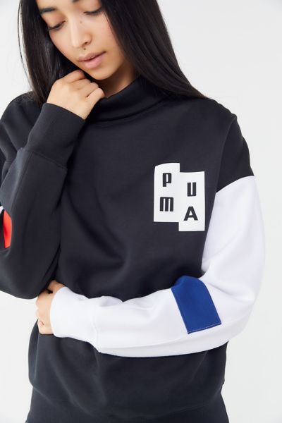 Puma X Ader Error Colorblock Turtleneck Sweatshirt | Urban Outfitters