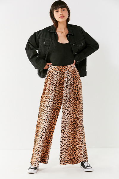 leopard print trousers urban outfitters