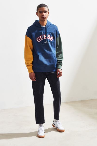 guess roy logo pullover hoodie