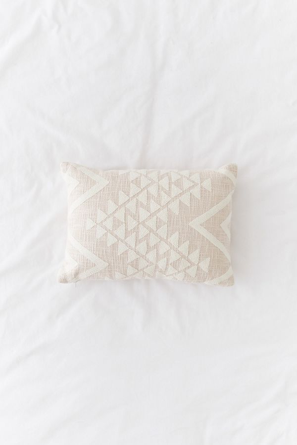 Elyse Embroidered Lumbar Pillow Urban Outfitters