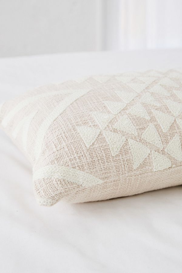 Elyse Embroidered Lumbar Pillow Urban Outfitters