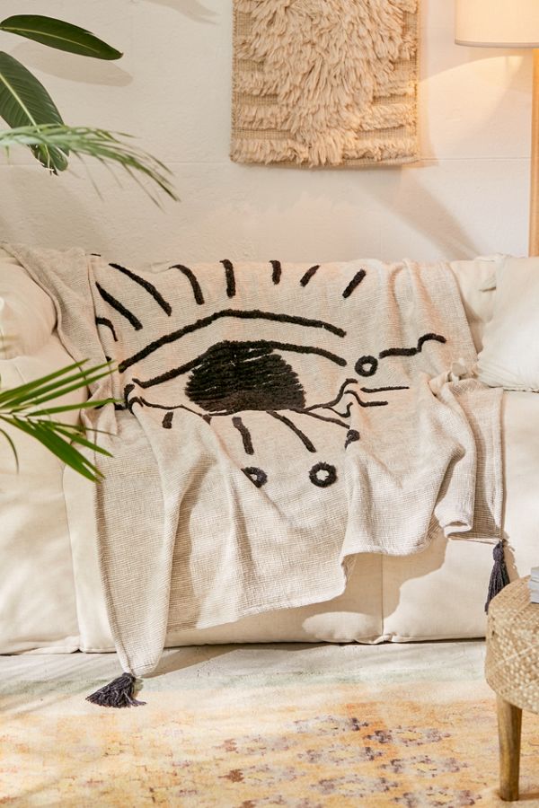 Tufted Eye Throw Blanket Urban Outfitters