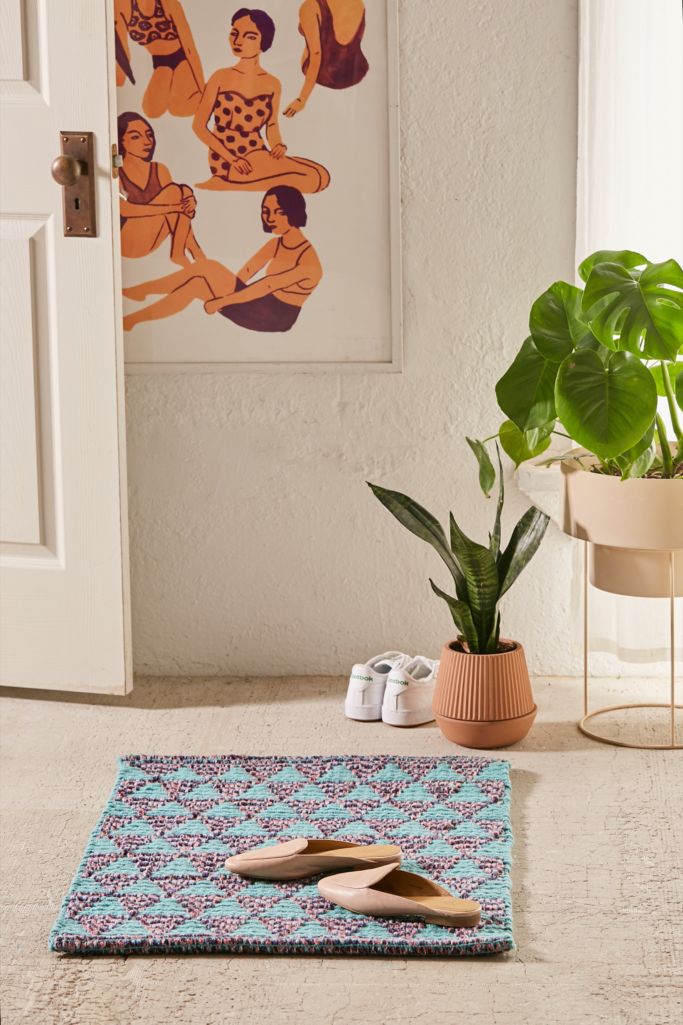Kaleidoscope Indoor/Outdoor Woven Rug Urban Outfitters