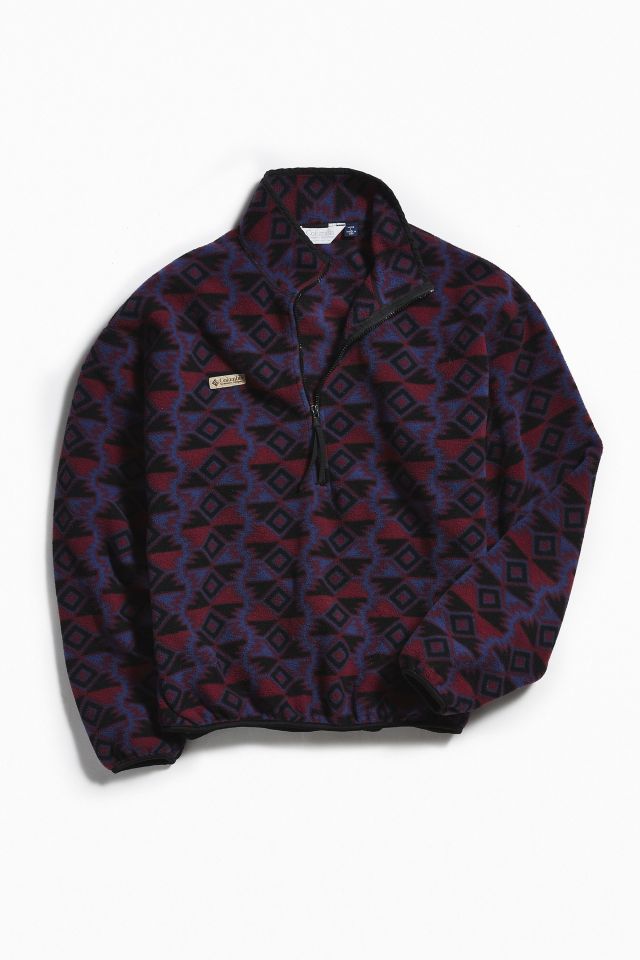 Vintage Columbia Purple Multi Polar Fleece Jacket | Urban Outfitters