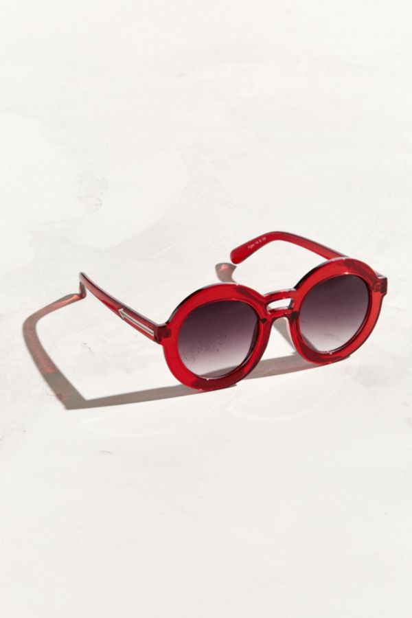 Double Bridge Round Sunglasses | Urban Outfitters