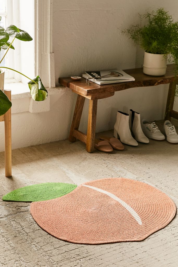 Peach Printed Rug Urban Outfitters Canada
